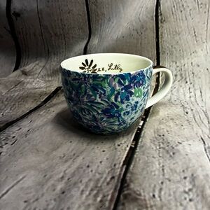 Lilly Pulitzer Replacement 12oz Ceramic Coffee Mug Tea Cup Floral Multicolor GUC